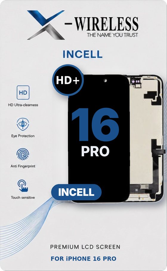 X-Wireless incell HD+ LCD screen — Incell LCD Screen Assembly for iPhone 16 Pro