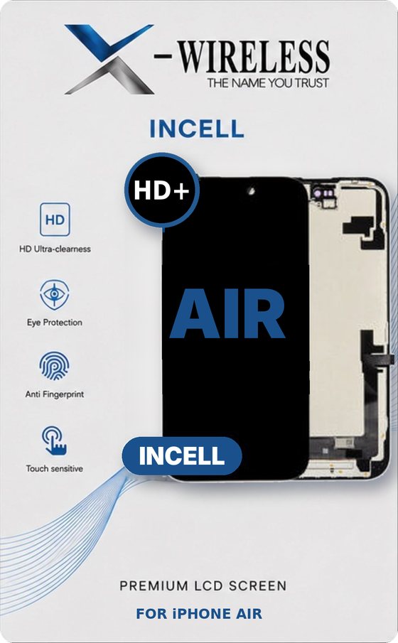 X-Wireless incell HD+ LCD screen — Incell LCD Screen Assembly for iPhone Air (17 Air)